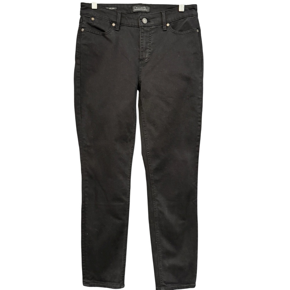 Talbots Flawless Five-Pocket Slim Ankle Jeans Black Women’s 4 (Measures 31x28.5)